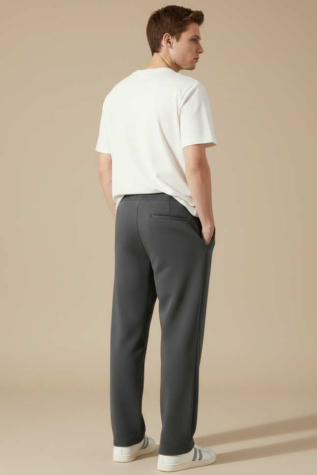 Pantalon Gris Anthracite - Molleton - vue 2