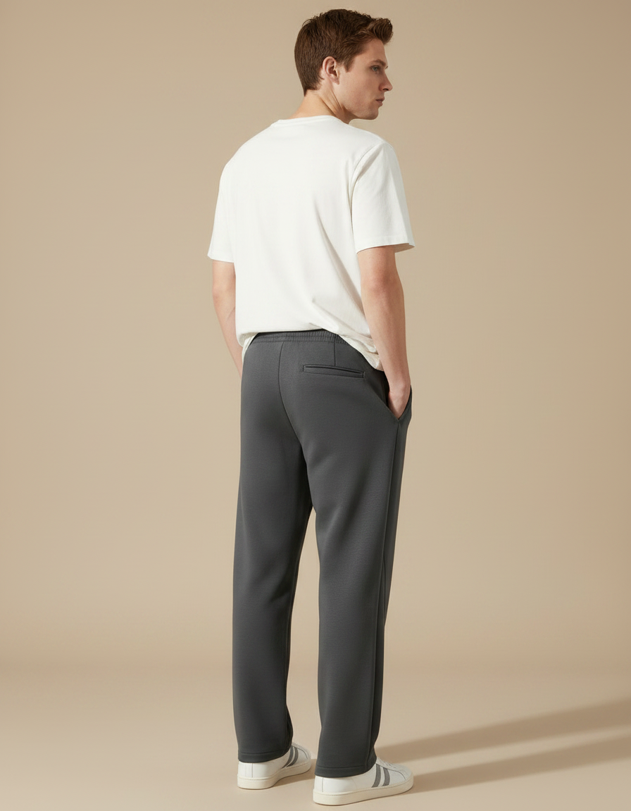 Pantalon Gris Anthracite - Molleton - vue 2