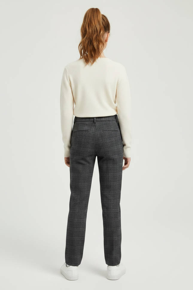 Pantalon Tartan Gris - Tweed - vue 2