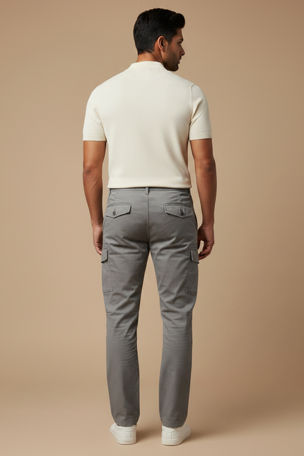 Pantalon De Travail Gris - Toile - vue 2