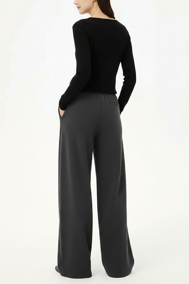 Pantalon Gris Chiné - Molleton - vue 2