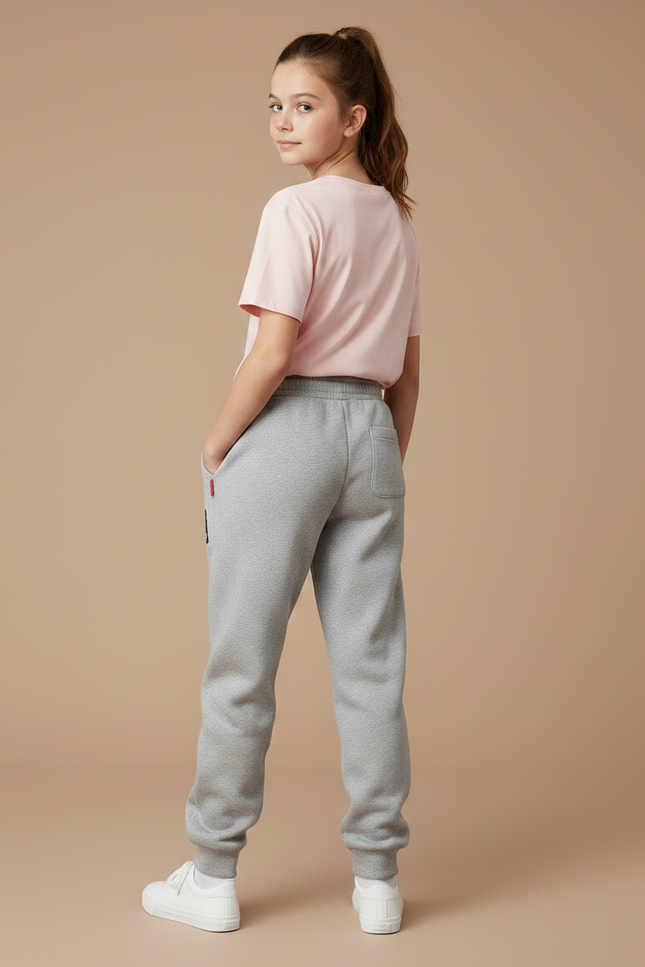 Pantalon Gris Molletonné Mickey Sport Décontracté - vue 2