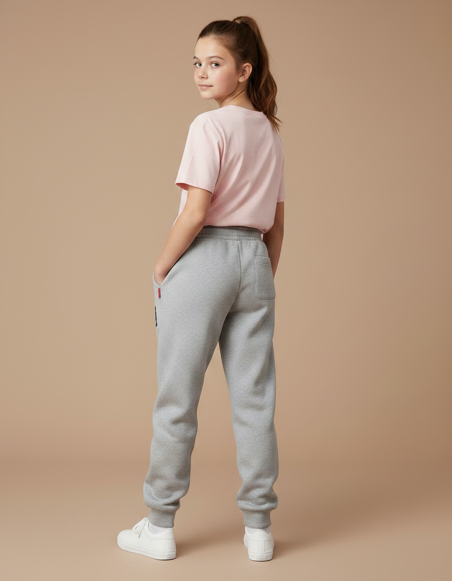 Pantalon Gris Molletonné Mickey Sport Décontracté - vue 2