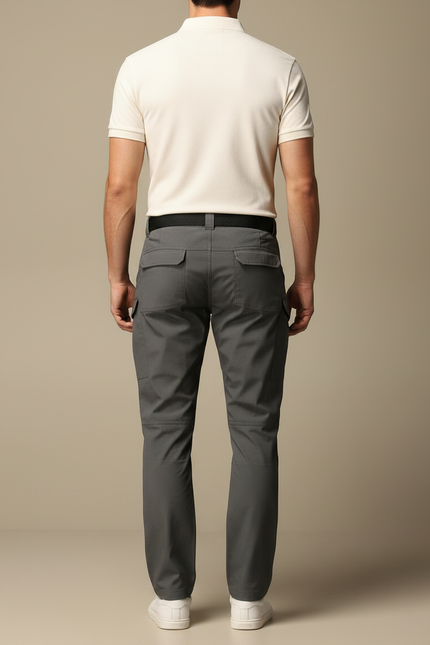 Pantalon Militaire Homme Gris - Polyester - vue 2