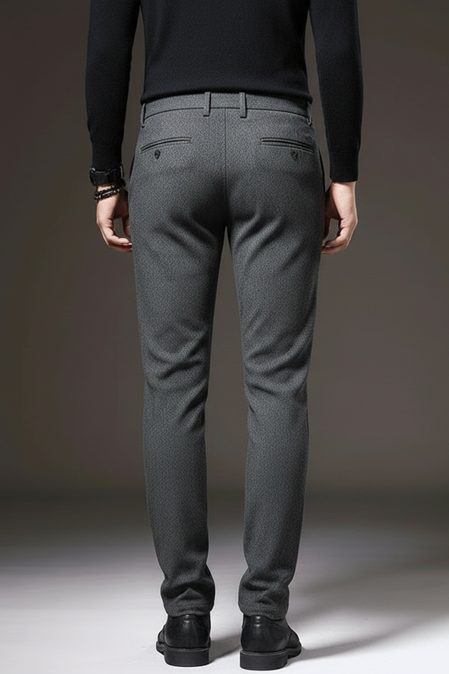 Pantalon Gris Slim - Tweed - vue 2