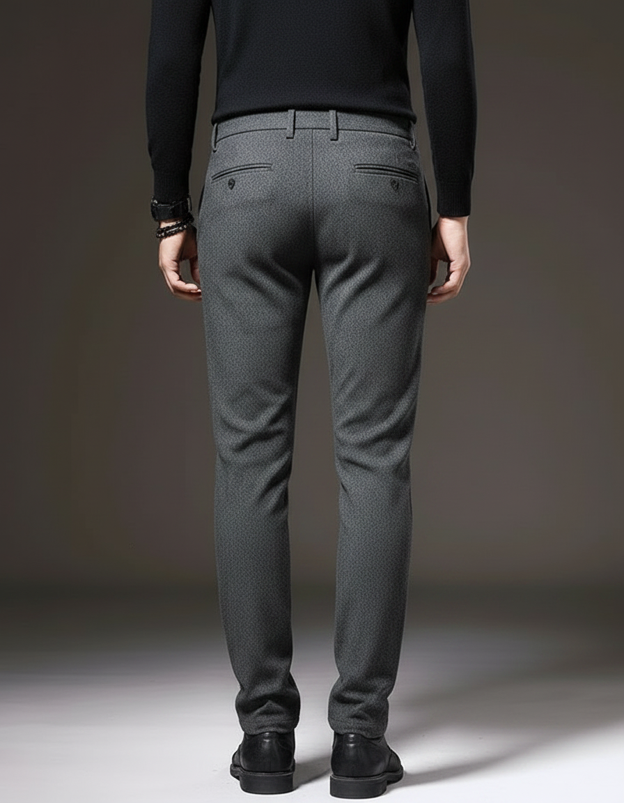 Pantalon Gris Slim - Tweed - vue 2