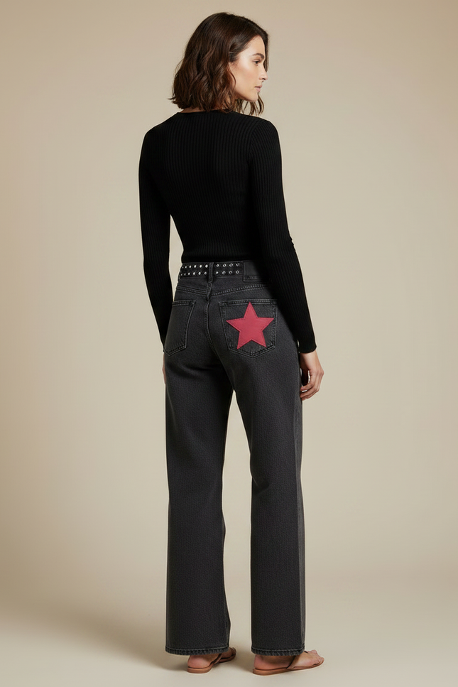 Pantalon Gris Charbon - Jean - vue 2