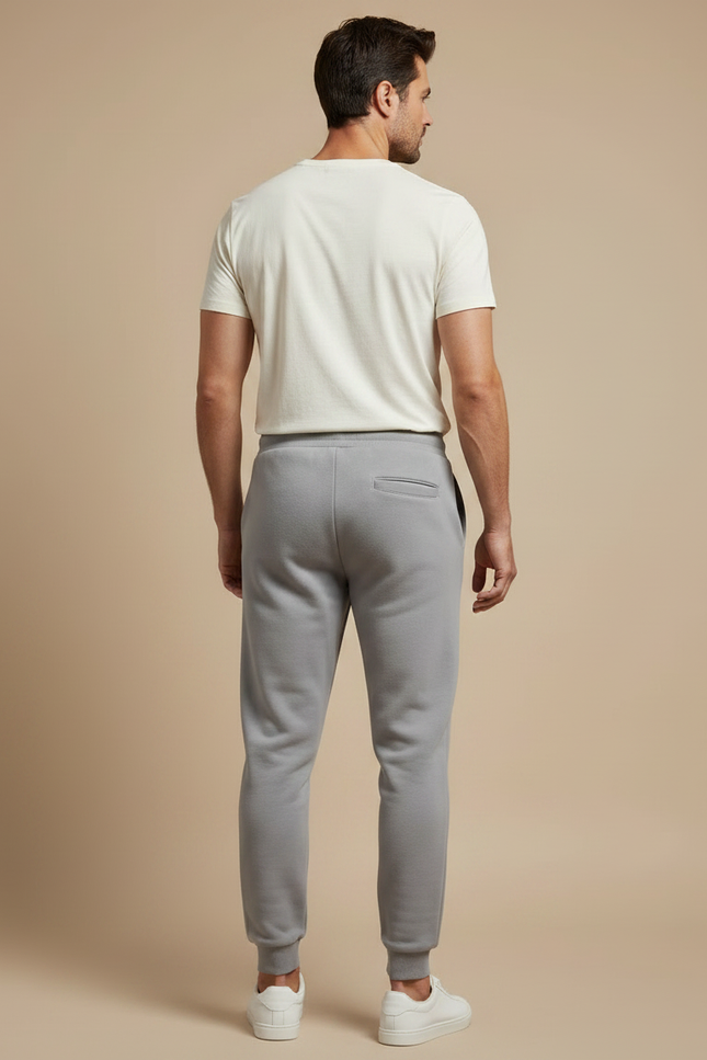 Pantalon Gris Homme Décontracté Molletonné Sportif - vue 2