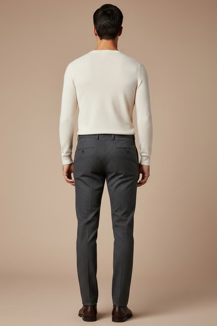 Pantalon Tailoring Gris - Laine - vue 2