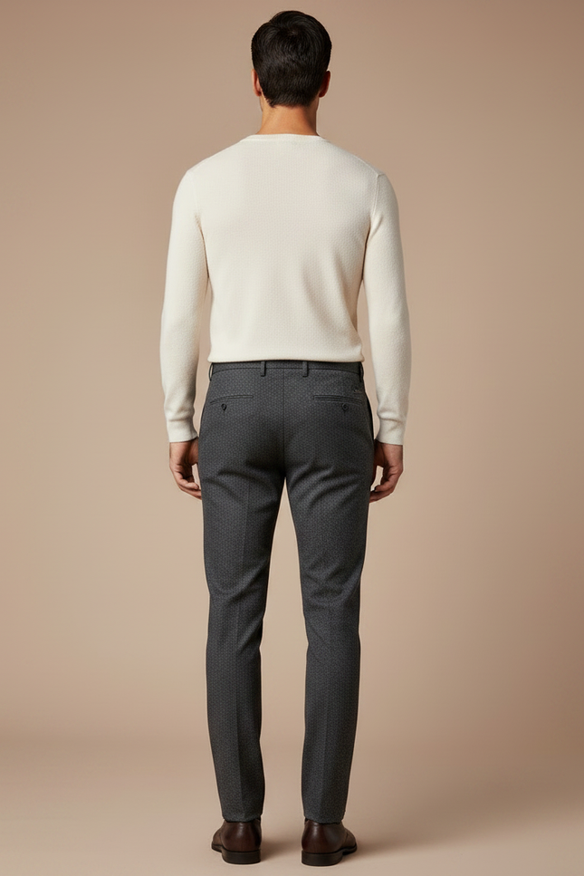 Pantalon Tailoring Gris - Laine - vue 2