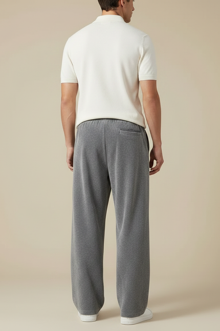 Pantalon Gris Ample Velours Décontracté Homme - vue 2