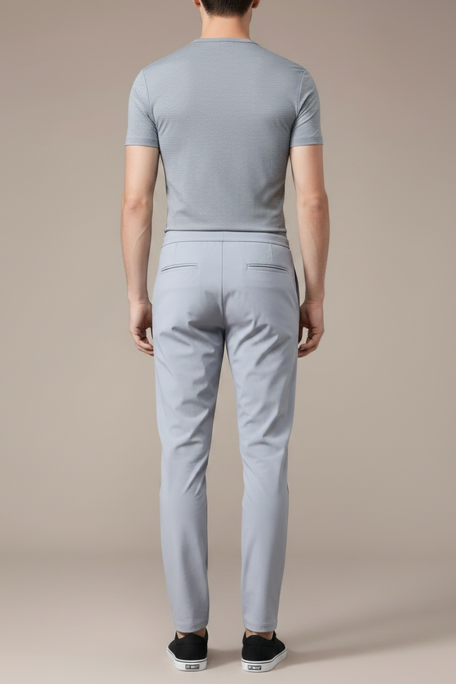 Pantalon Gris Homme Décontracté Sportif Léger Cordon - Polyester - vue 2