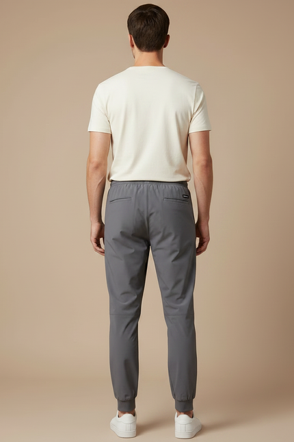 Pantalon Gris Sport Jogging Homme Confortable - Polyester - vue 2