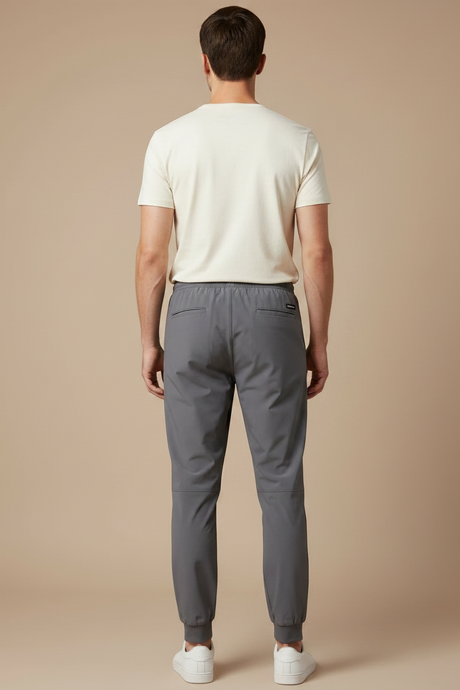 Pantalon Gris Sport Jogging Homme Confortable - Polyester - vue 2