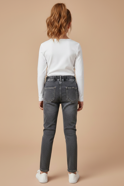 Pantalon Gris Slim Denim Enfant Fille - Jean - vue 2