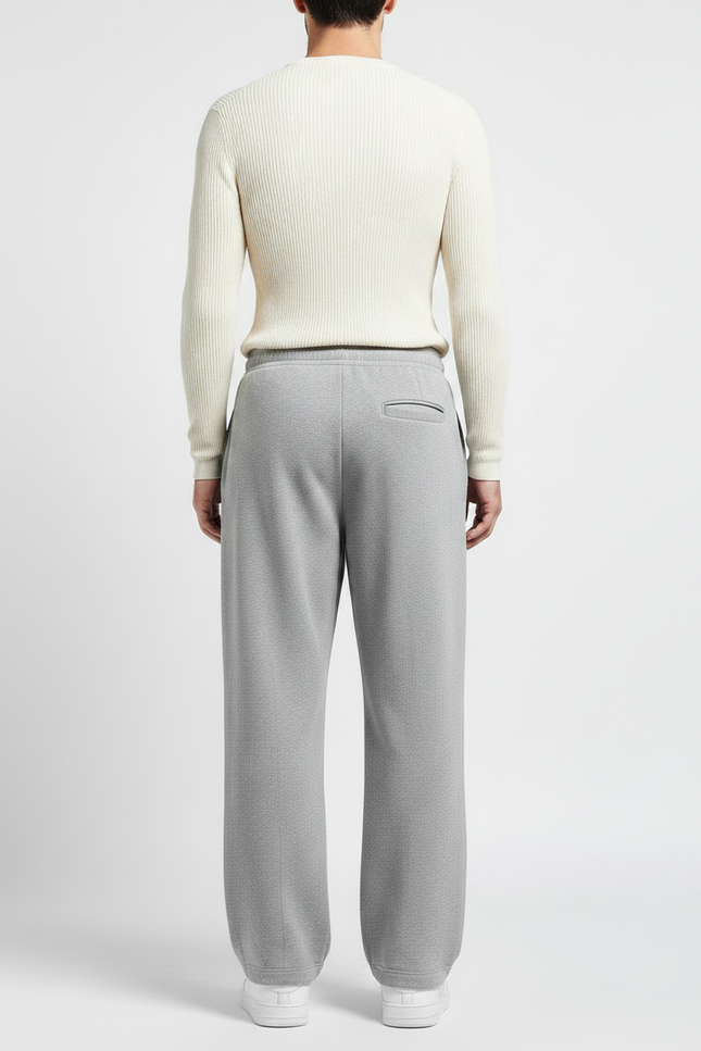 Pantalon Gris Cargo Ample Molletonné Décontracté Homme - vue 2