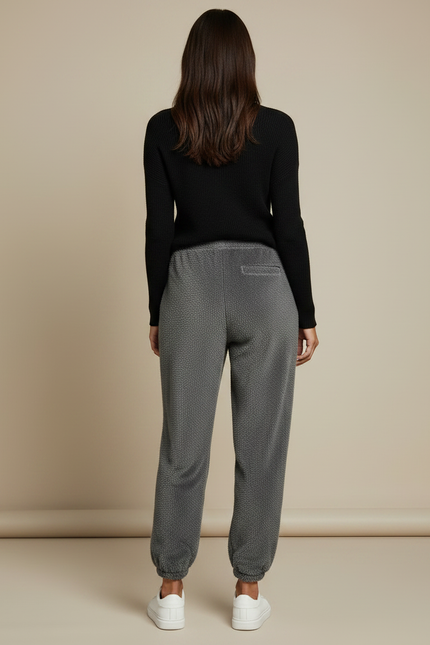 Pantalon Gris Moelleux Confortable Décontracté Velours - Molleton - vue 2