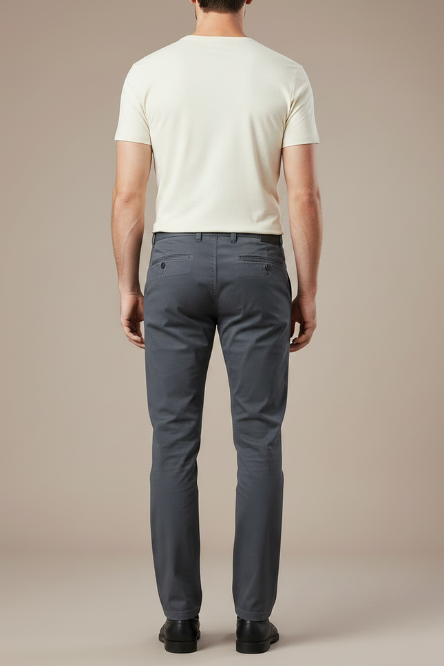 Pantalon Toile Homme Gris - vue 2