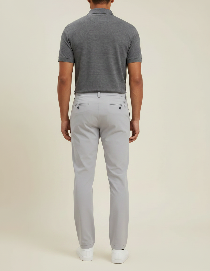 Pantalon Golf Gris - Polyester - vue 2