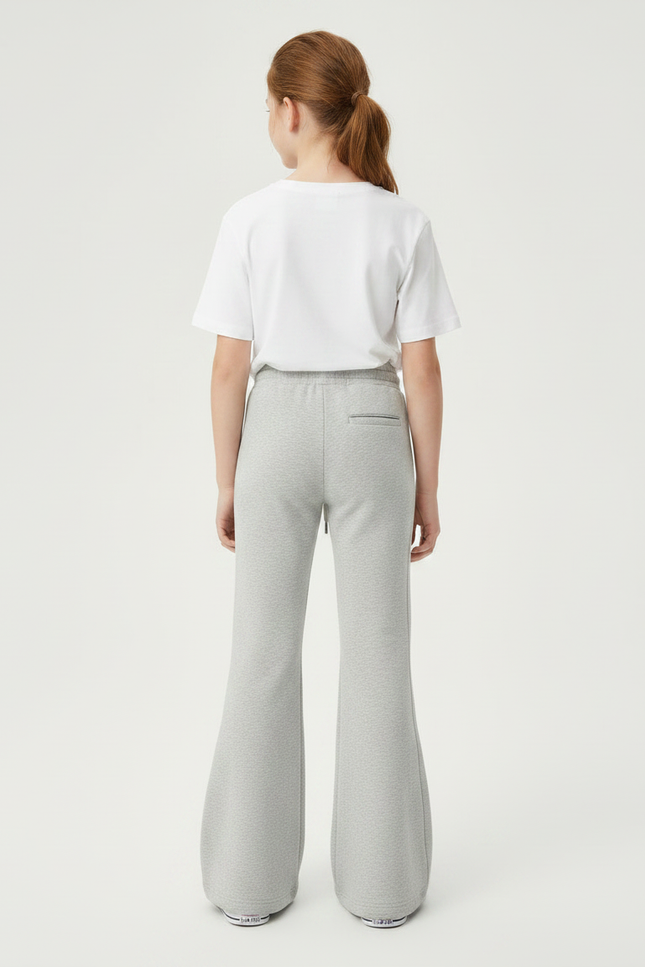 Pantalon Gris Évasé Molletonné Sport Enfant - vue 2