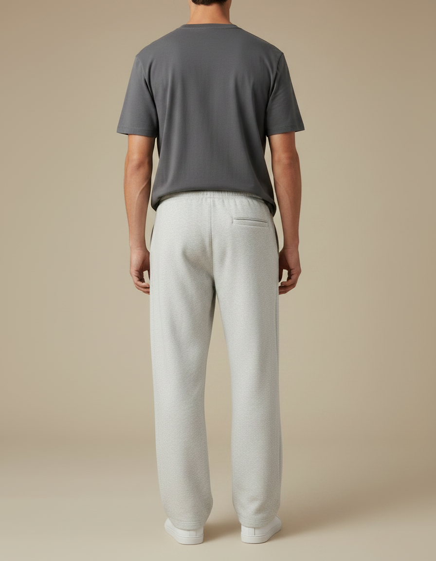 Pantalon Gris Chiné Homme - Molleton - vue 2
