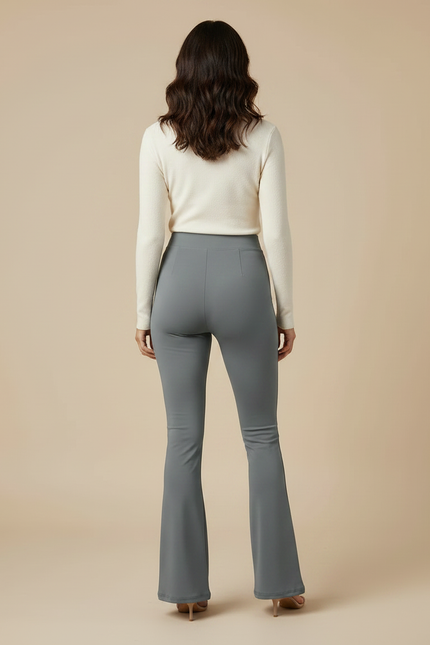 Pantalon Bleu Gris Femme - Polyester - vue 2