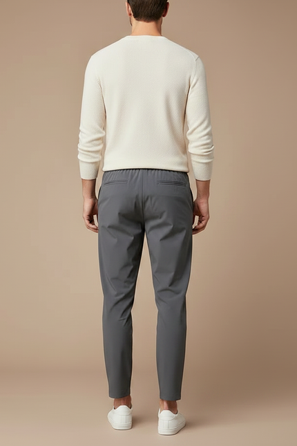 Pantalon Court Gris Homme - Polyester - vue 2