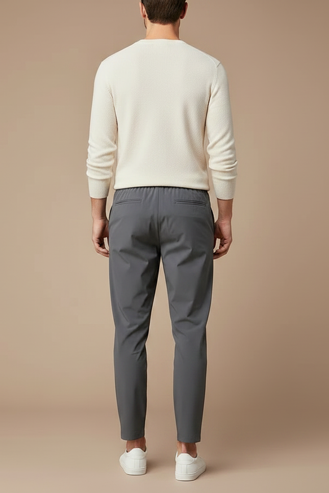 Pantalon Court Gris Homme - Polyester - vue 2