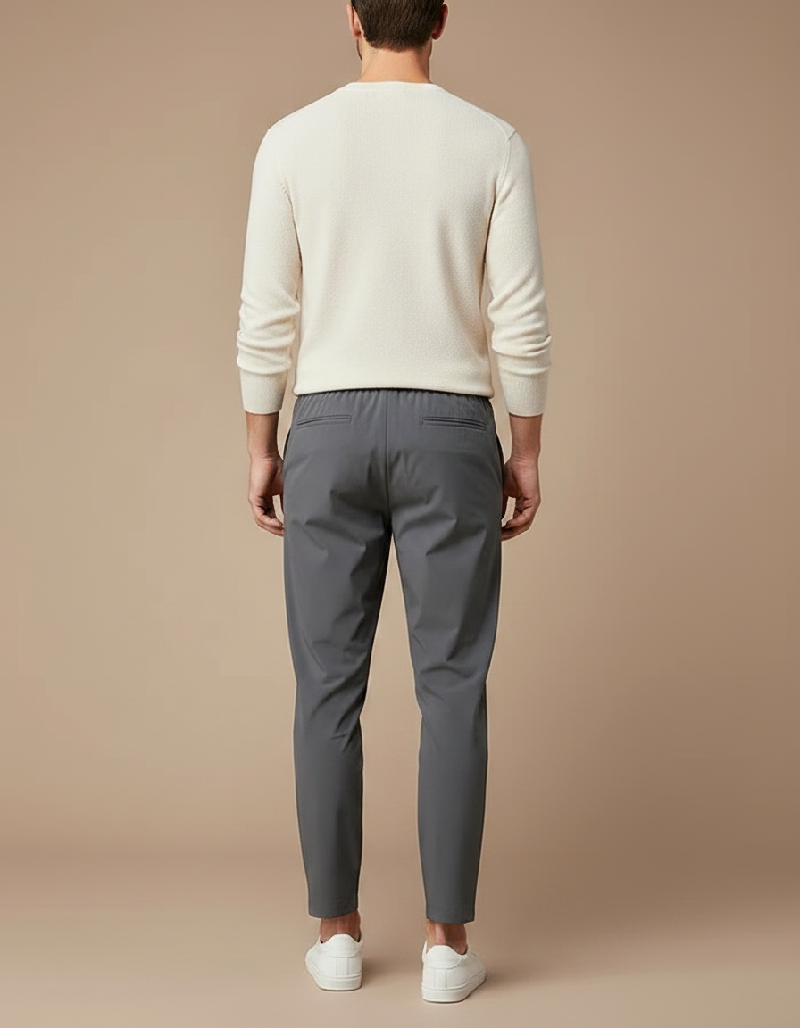 Pantalon Court Gris Homme - Polyester - vue 2