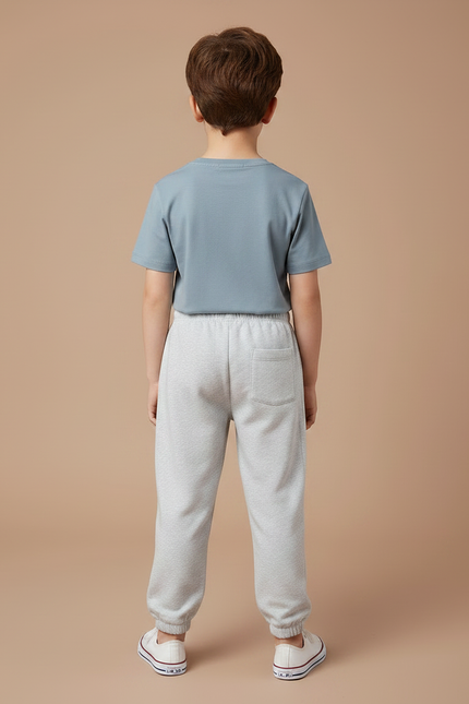 Pantalon Gris Molletonné Enfant Sport Décontracté Éléphant - vue 2