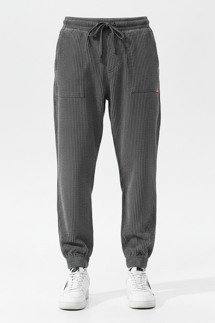 Pantalon Jogger Gris - Cordé - vue 3