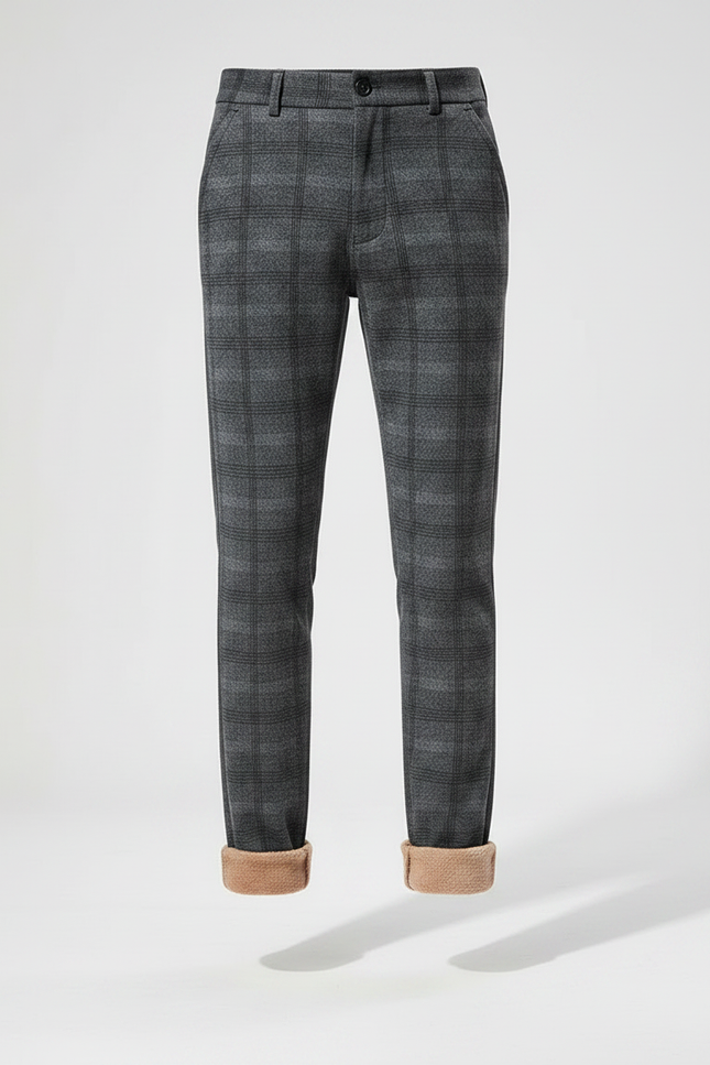Pantalon Ecossais Homme Gris - Tweed - vue 3