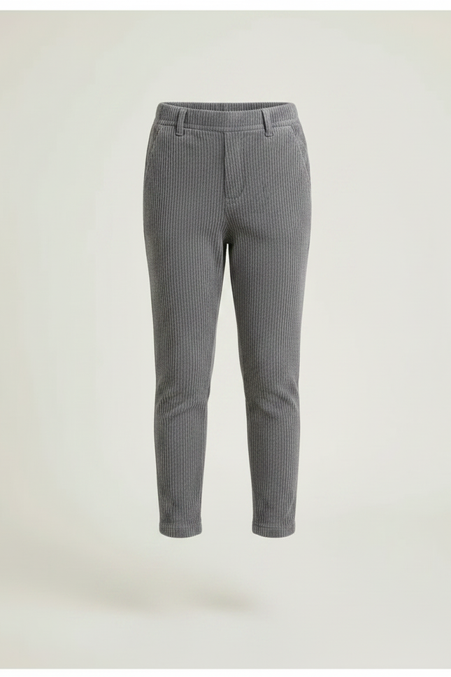 Pantalon Gris Fille - Cordé - vue 3