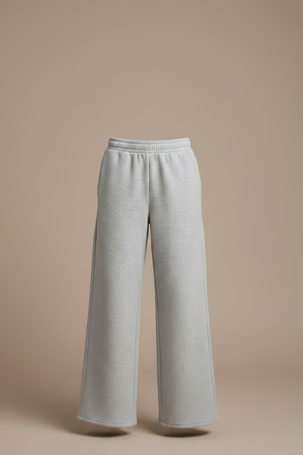Pantalon Gris 4f91 - Molleton - vue 3