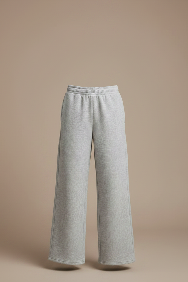 Pantalon Gris 4f91 - Molleton - vue 3
