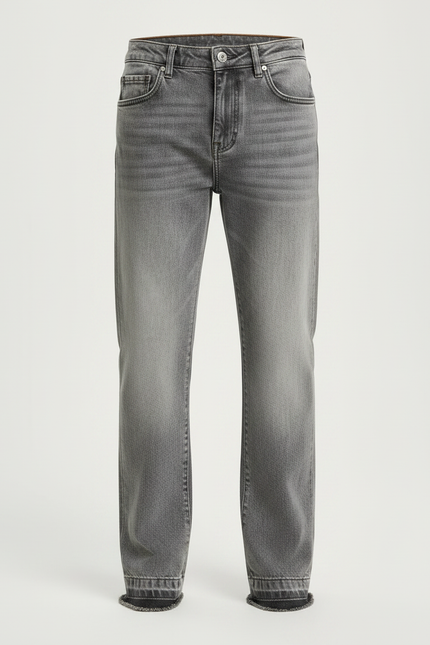 Pantalon Gris Jeans Décontracté Ample Enfant - vue 3