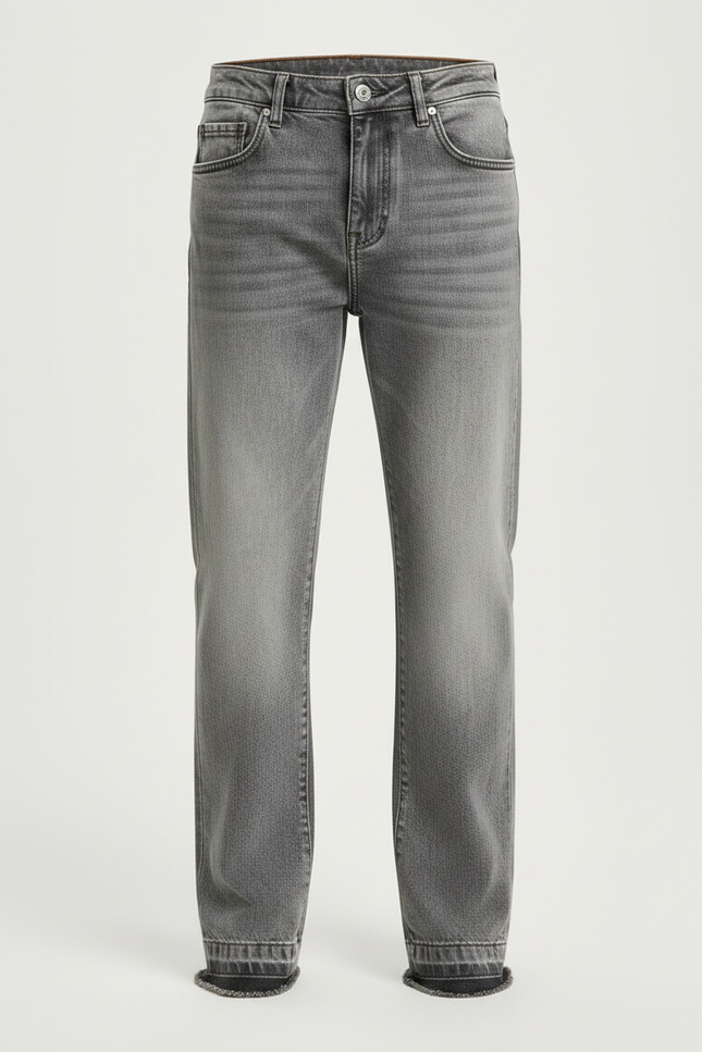 Pantalon Gris Jeans Décontracté Ample Enfant - vue 3
