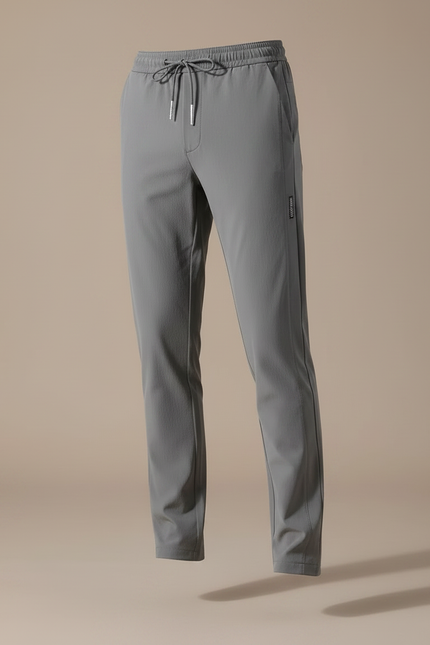 Pantalon Gris Homme Décontracté Sportif Cordon Élastique - Polyester - vue 3