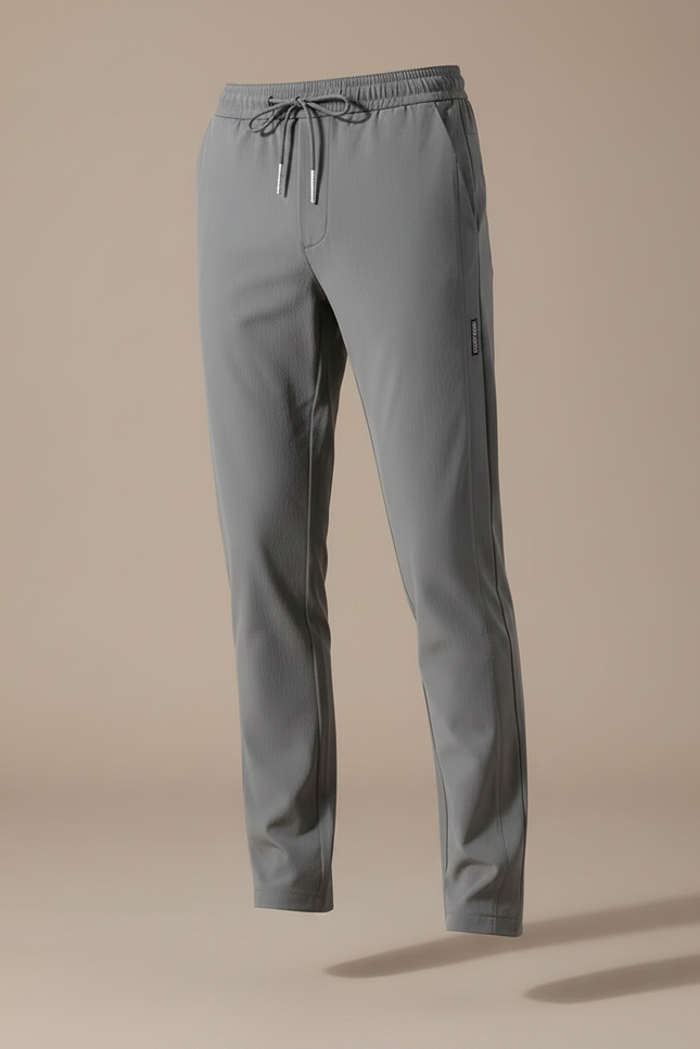 Pantalon Gris Homme Décontracté Sportif Cordon Élastique - Polyester - vue 3