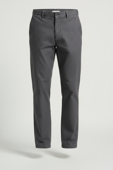 Pantalon Tissu Homme Gris - Coton - vue 3