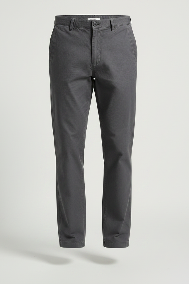 Pantalon Tissu Homme Gris - Coton - vue 3