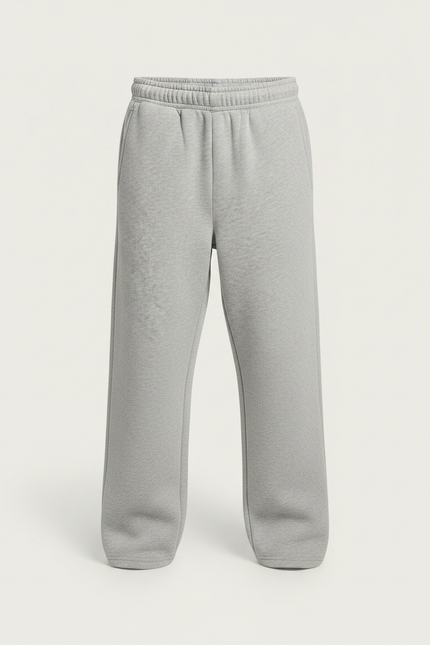 Pantalon Gris Molletonné Enfant Décontracté Ample Confortable - vue 3