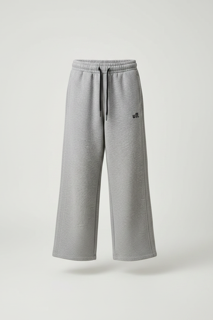 Pantalon Gris Ample Décontracté Coton Enfant - Molleton - vue 3