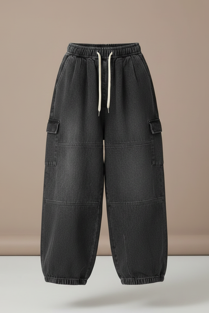 Pantalon De Travail Gris Et Noir - Jean - vue 3