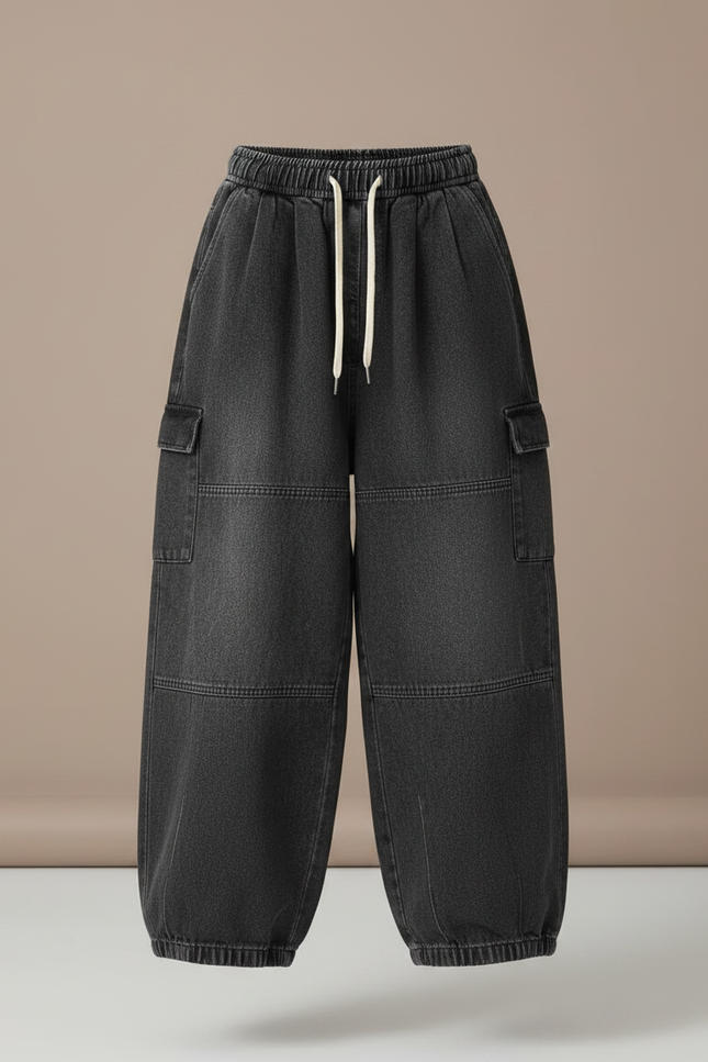 Pantalon De Travail Gris Et Noir - Jean - vue 3