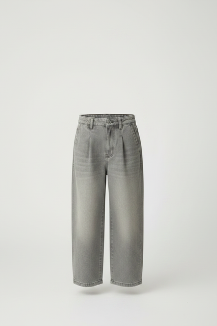 Pantalon Gris Ample Décontracté Enfant Garçon - Jean - vue 3