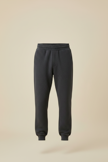 Pantalon Gris Molletonné Confortable Jogging Homme - vue 3