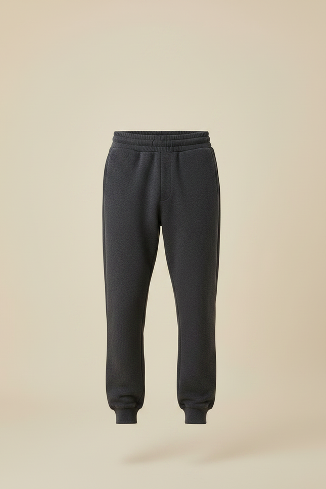 Pantalon Gris Molletonné Confortable Jogging Homme - vue 3