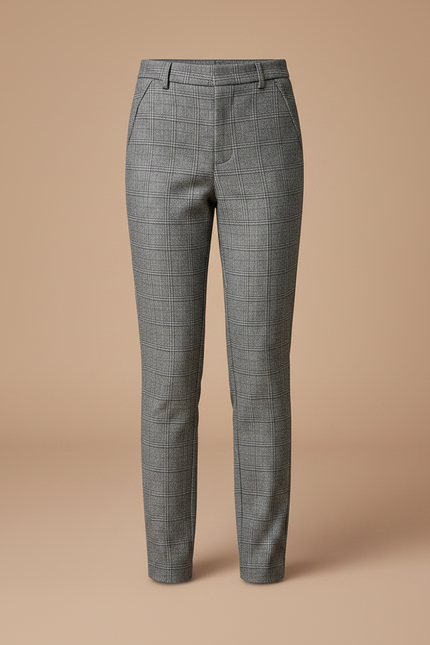 Pantalon Gris Prince De Galles - Laine - vue 3