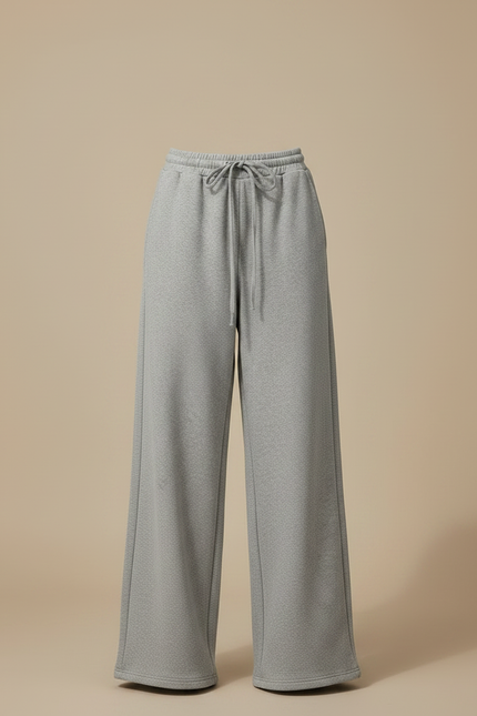 Pantalon Gris Ample Décontracté Molletonné Sport - vue 3